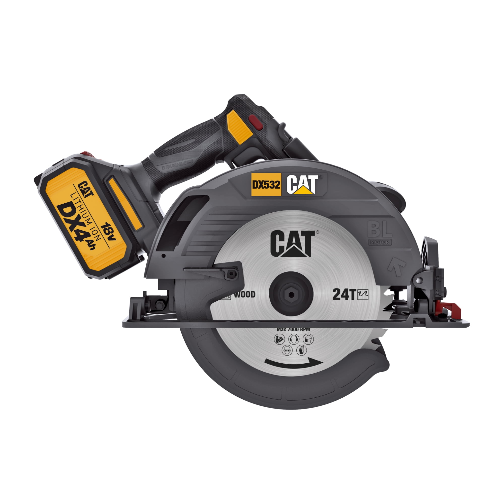Caterpillar Cat DX532 18V 1 FOR ALL 7-1/4 Cordless Circular Saw with Brushless Motor