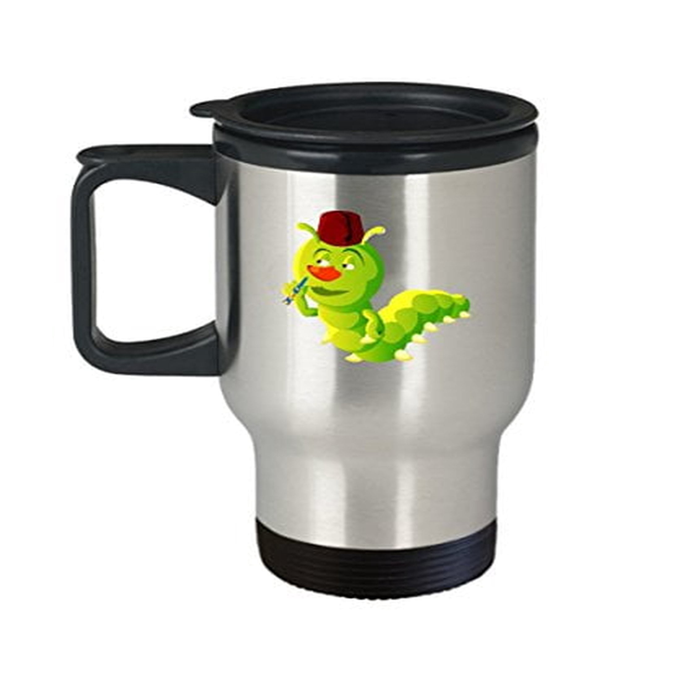 Caterpillar Coffee Mugs - Hat and Pipe - Gifts Bugs - 14 Oz Stainless Steel  Travel Mug - Walmart.com