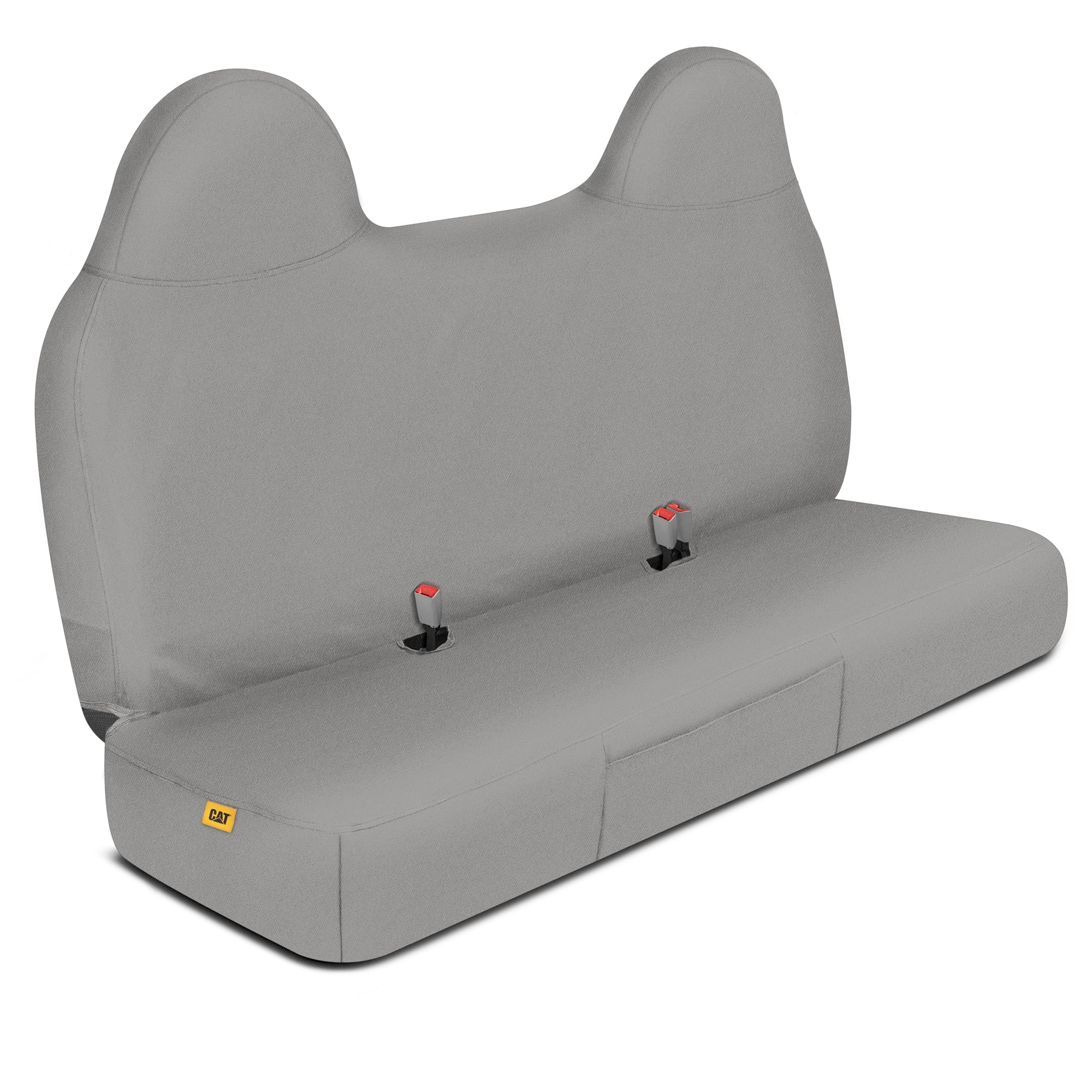 Cat® Custom Fit Front Bench Seat Cover for Ford F250 / F350 / F450 / F550 (1999-2007) - Durable Oxford Gray Truck Seat Cover with Utility Pockets, Ford F250 Super Duty Interior Cover