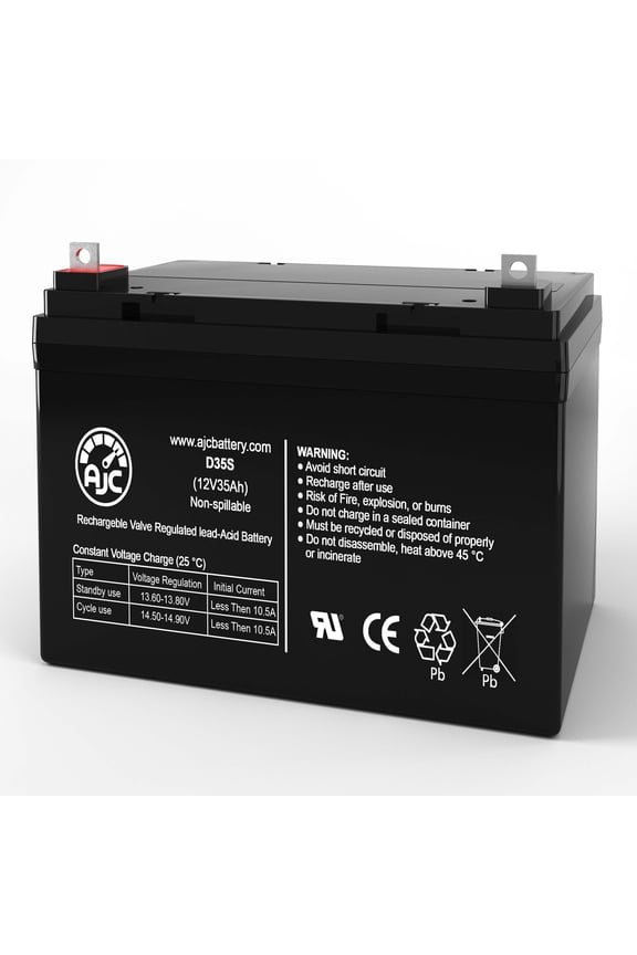 Caterpillar D4B 12V 35Ah Industrial Battery - This Is an AJC Brand Replacement