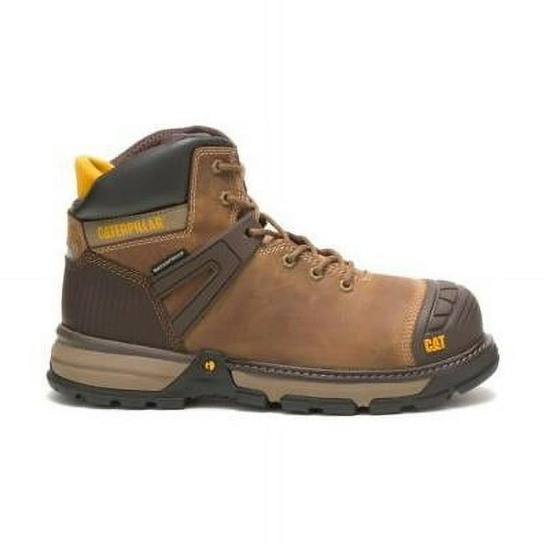 CAT Caterpillar Impact Waterproof Work Boots Men\'s 9 Carbon Composite Toe Brown s-l400.jpg main image 4