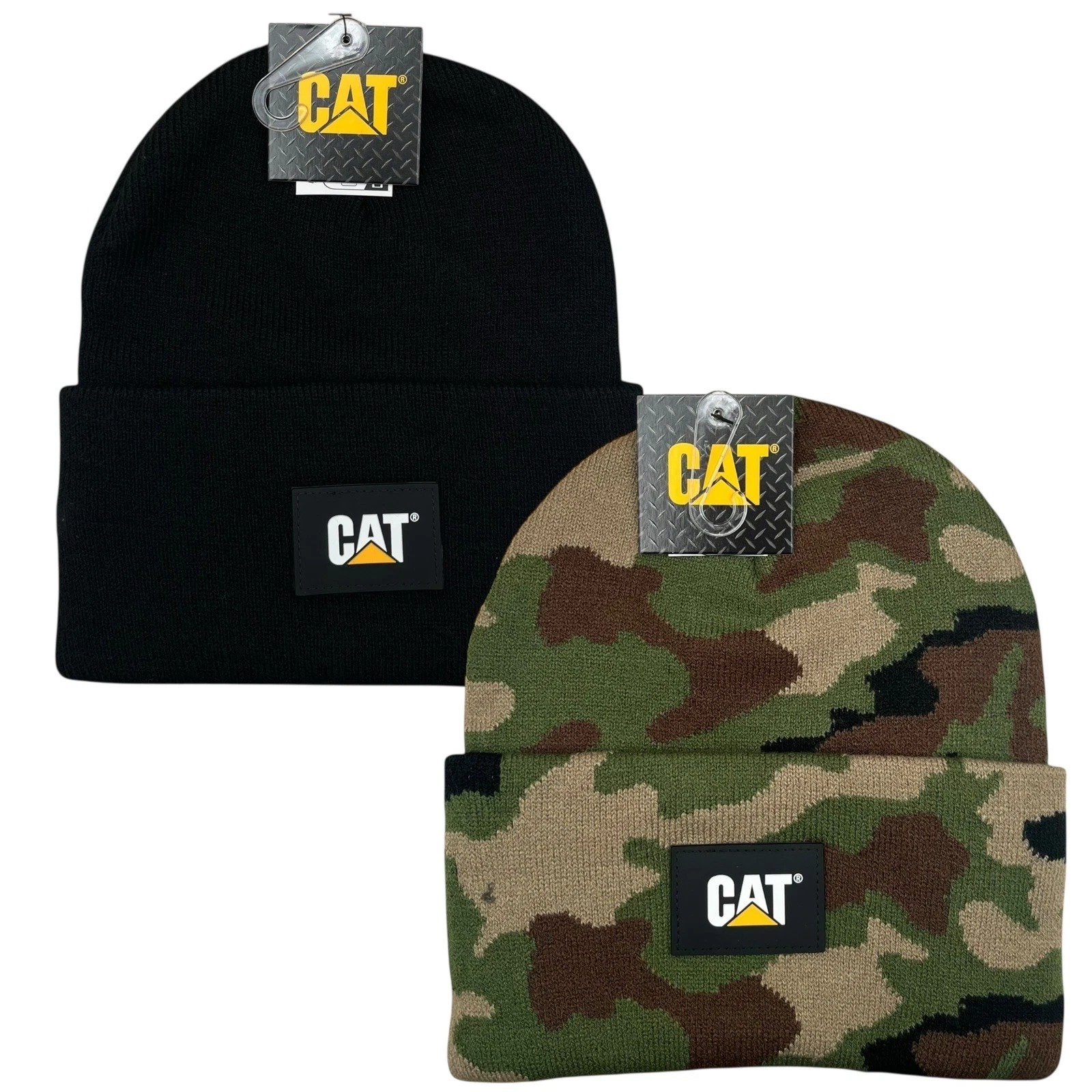 CAT Men's Baseball Cap - Adjustable Black Hat With Classic Logo
