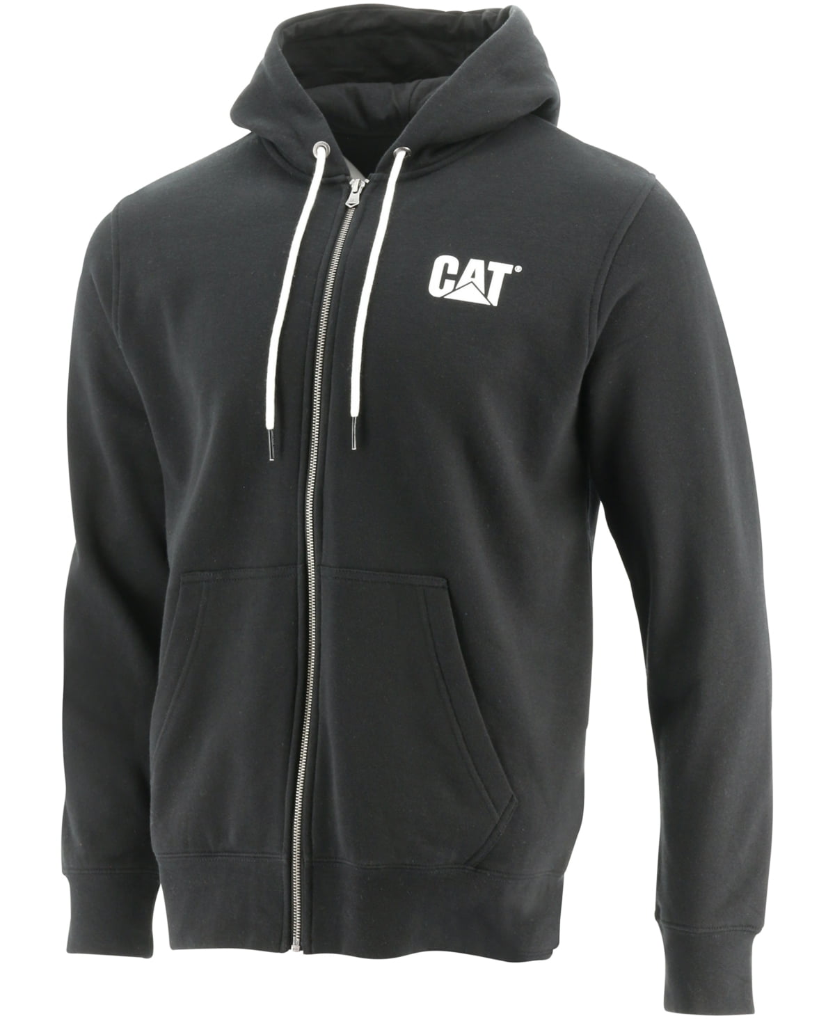 Caterpillar Men’s Foundation LogoPrint FullZip Hoodie, Black