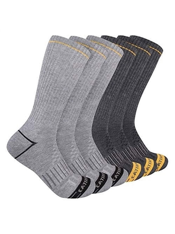 Caterpillar Men's Half Cushioned Crew Socks Grey