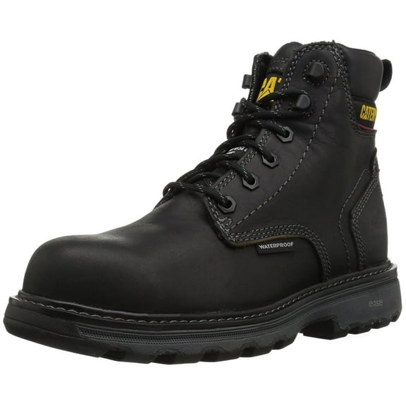 Caterpillar Men's Precision Comp Toe Waterproof Work Boot, Black, 7 M US