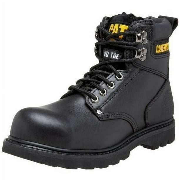 Caterpillar Men s Second Shift Steel Toe Work Boot BLACK