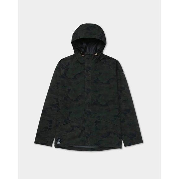 Caterpillar Men's Standard Essential Rain Jacket, Night Camo