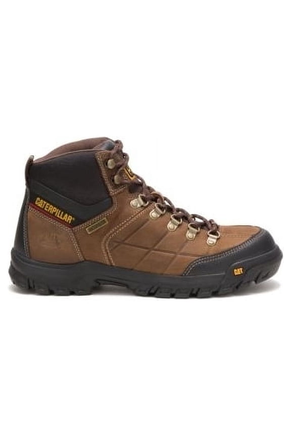 Men's Waterproof Work Boots, Ankle-High Medium Brown, 12
