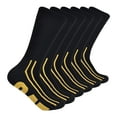 thumbnail image 1 of Caterpillar Men's Workwear Boot Socks 6-Pack Black, 1 of 3