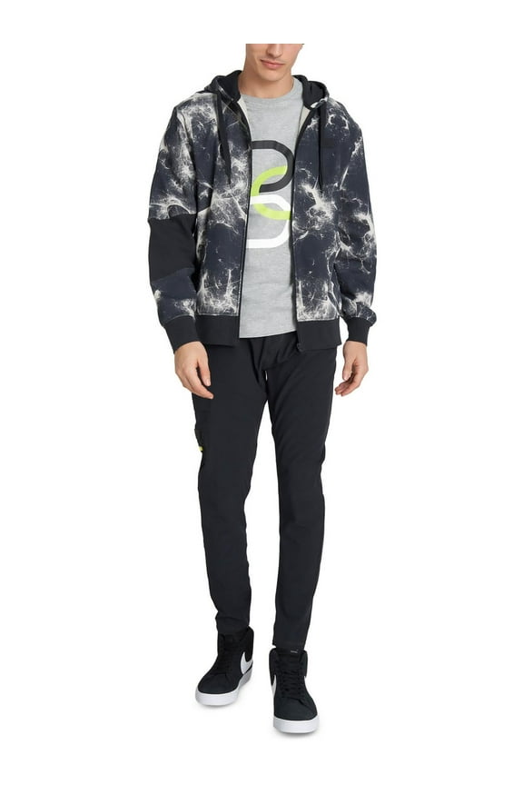 Mens Full Zip Graphic Hoodie