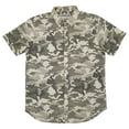 thumbnail image 1 of Caterpillar Mens Marshland Camouflage Short Sleeve Button-Down Shirt 2XL, 1 of 2