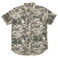 thumbnail image 1 of Caterpillar Mens Marshland Camouflage Short Sleeve Button-Down Shirt Small, 1 of 2