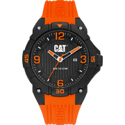 Caterpillar Mens Watch Drift , 45 mm case, Black/Orange, LW.161.28.138