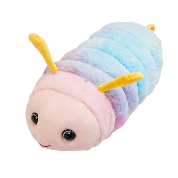 Caterpillar Plush Toy, Tie-dye Gradient, 1 Piece, Soft Cuddly Stuffed Toy for Kids Gift Home Decor