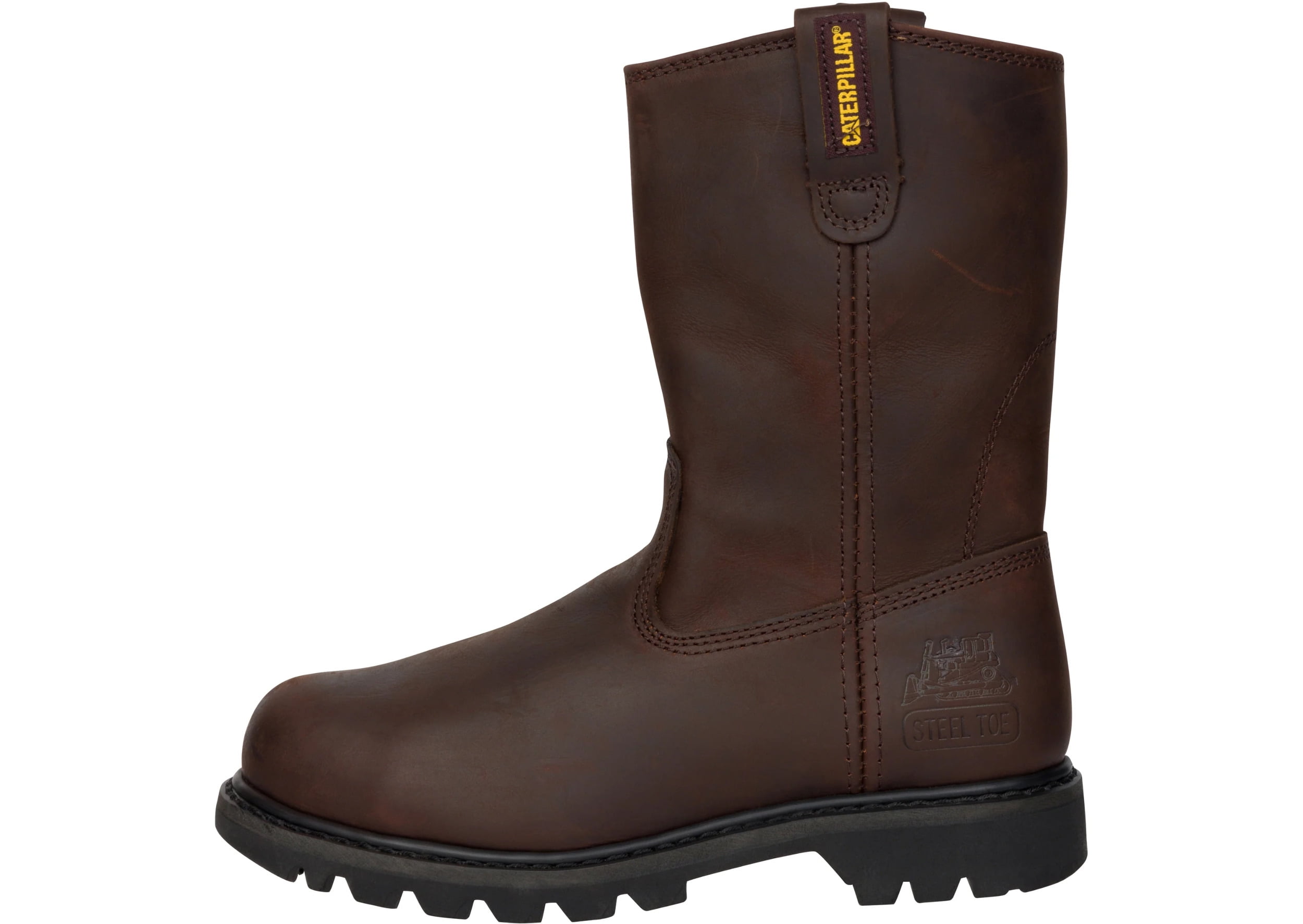 Caterpillar Revolver Steel Toe Work Boot Men Brown