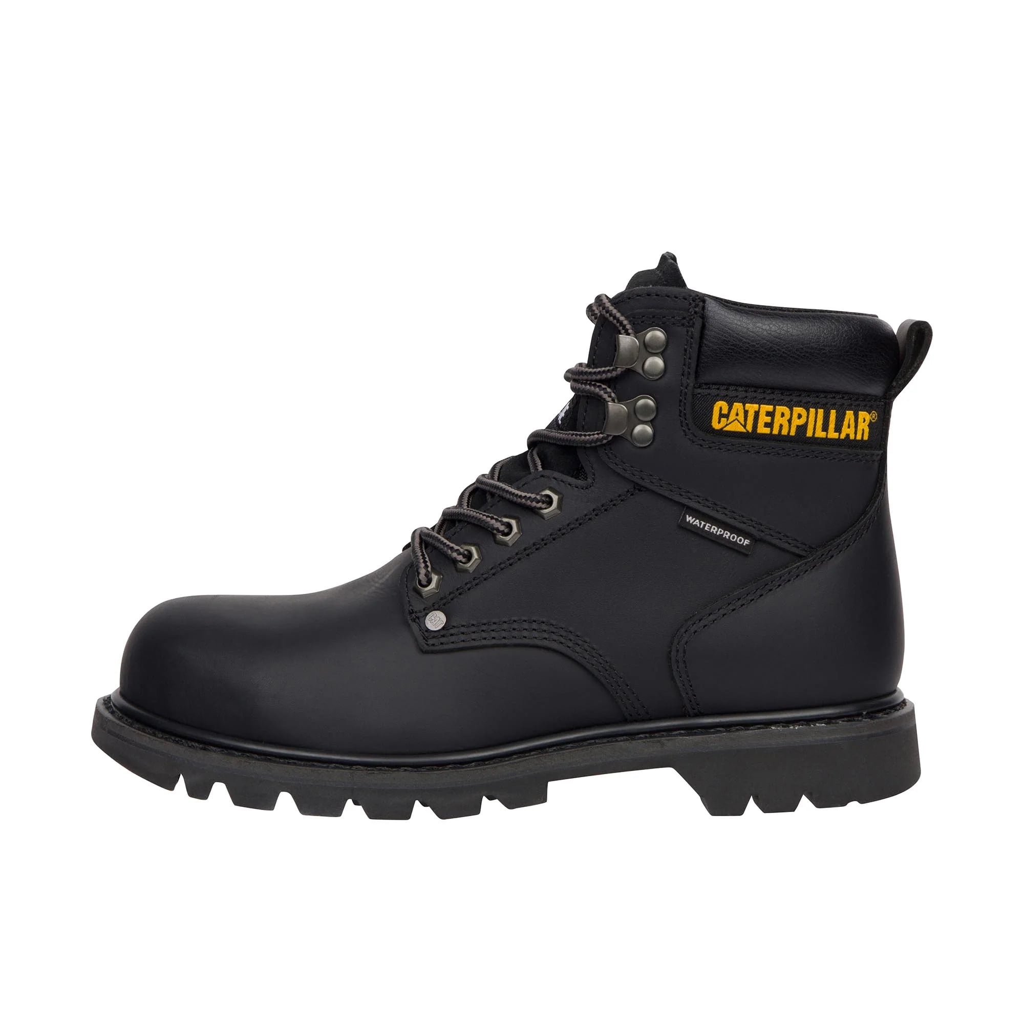 Caterpillar Second Shift Waterproof Steel Toe Work Boot Men Black Walmart