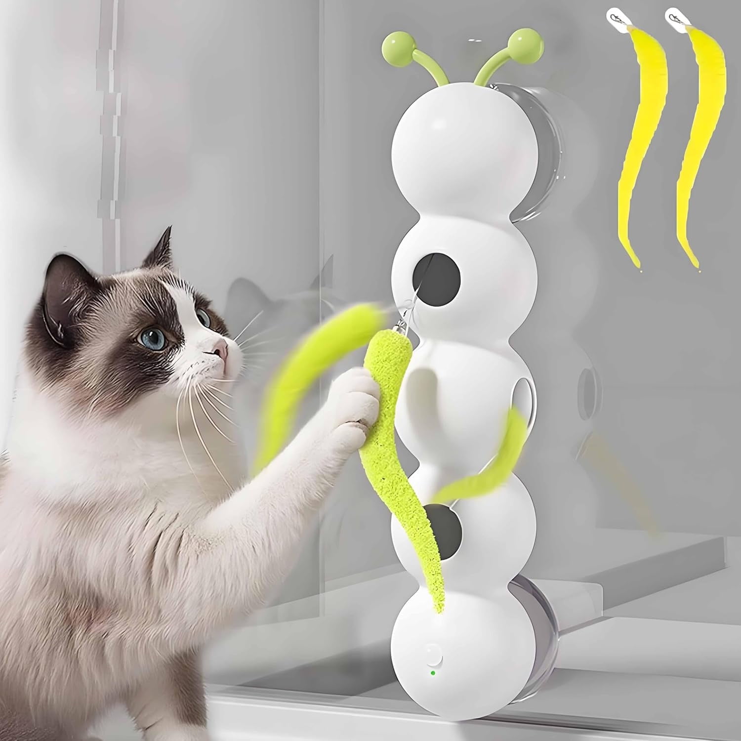 Caterpillar Smart Cats Toys, Smart Motion Cats Toys with Worm Design, Whack A Worm