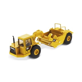 Caterpillar Wheel Tractor 611 Scraper, Yellow/Black - Diecast Masters 85695 - 1/64 Scale Diecast Model Car