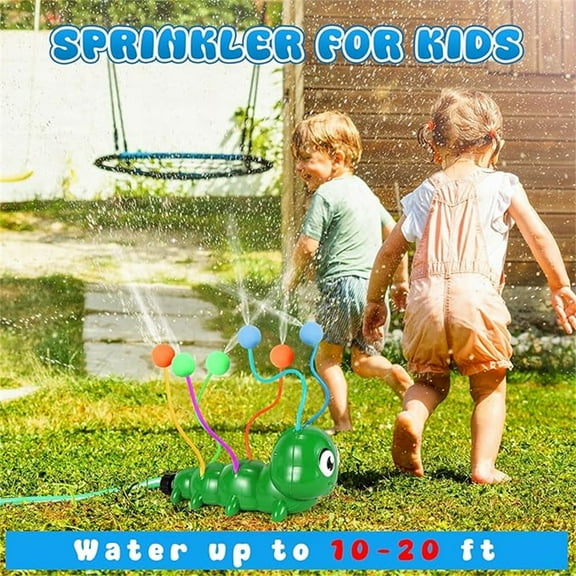 Caterpillar Wiggle Sprinkler Toy, Fun Water Sprinkler for Yard and Pool, Durable Plastic Material, Easy to Connect, Perfect for Summer Outdoor Water Play
