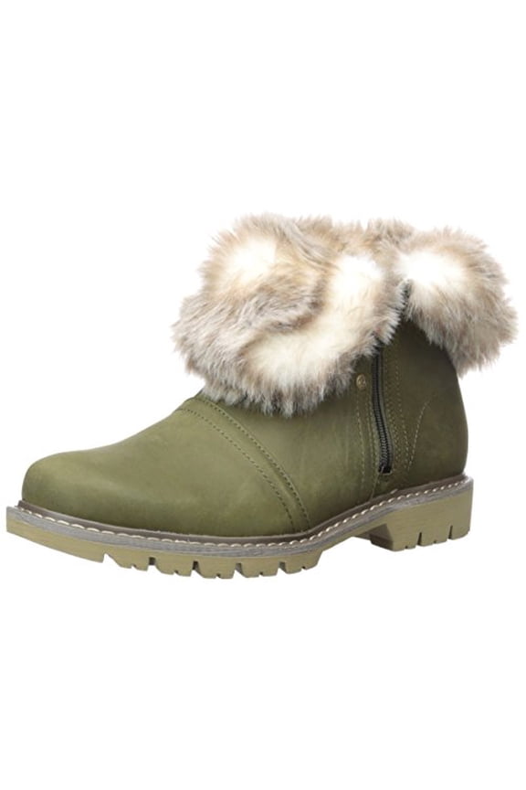 Women's Flurry Waterproof Ankle Bootie, Womens Dark Loden, 9 M US