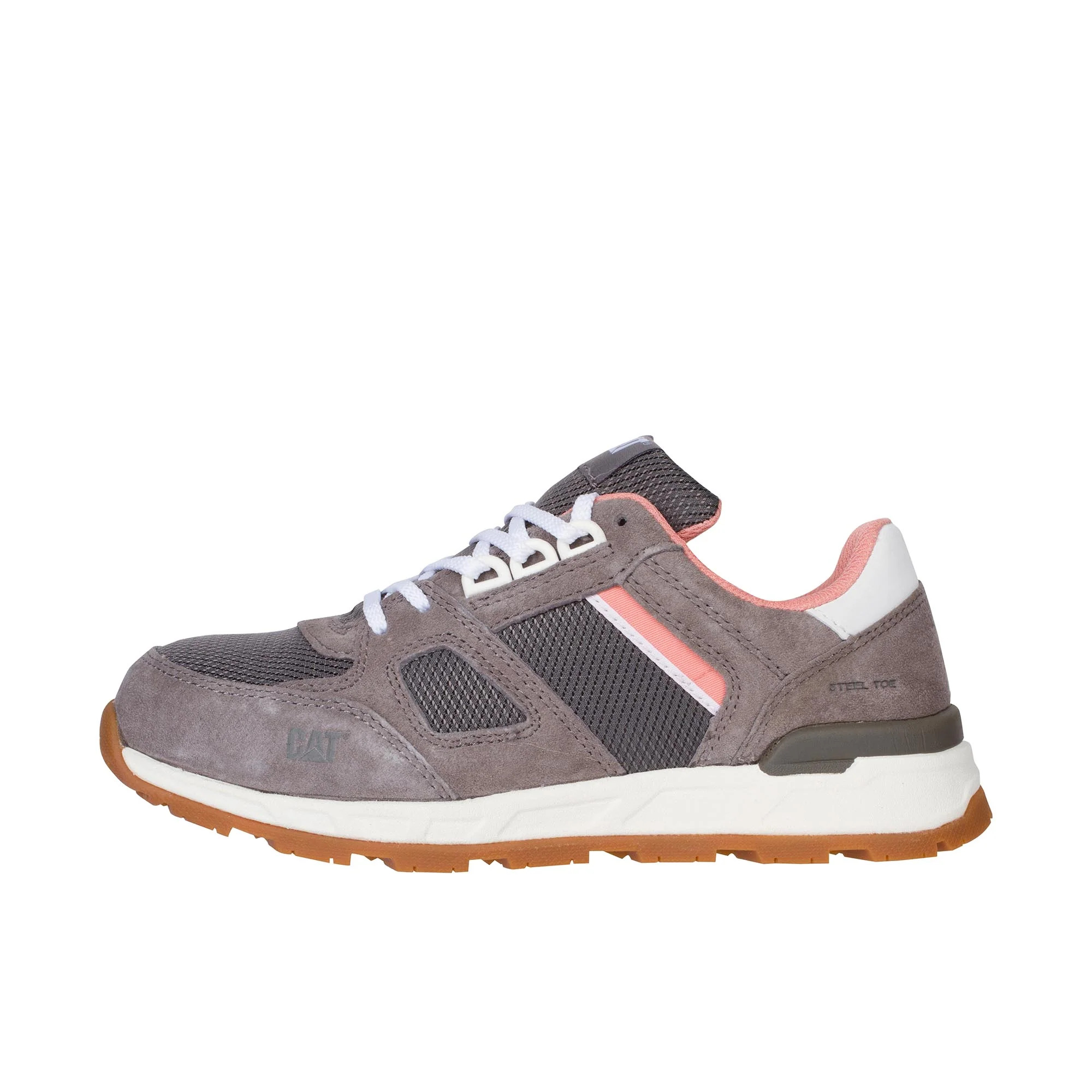 Women's Caterpillar Woodward Steel Toe Work Shoe Cloudburst Nylon Mesh 6 W