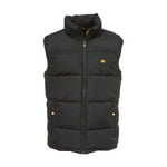 CAT Men's Arctic Zone Insulated Puffer Vest with Water Resistant Finish, Quilted Body, and Secure Pockets, Black, Small