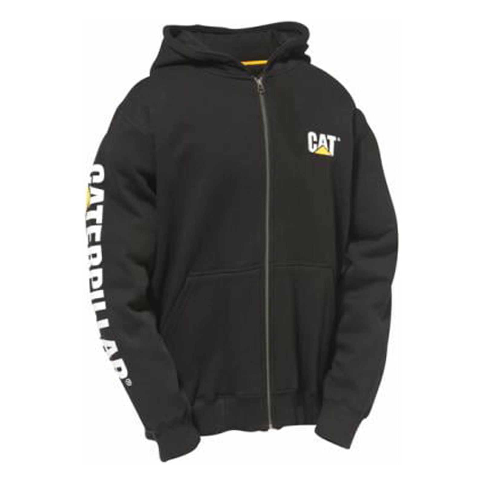 Caterpillar Workwear Men's Full Zip Hoodie Heather Black Caterpillar Workwear Men's Full Zip Hoodie Heather Black