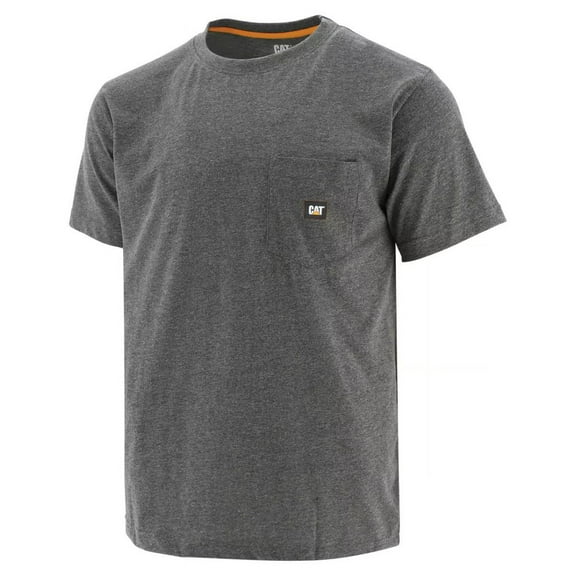 Caterpillar Workwear Men's Industry Leader Pocket T-Shirt Dark Grey Heather - 1010002-10123