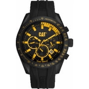 Caterpillar by CAT Mens Wristwatch, Black and Yellow, Ocean Material LQ.169.21.127