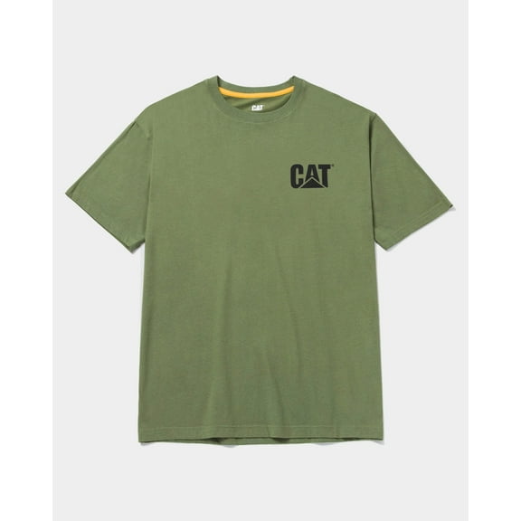 Caterpillar mens Cat Trademark Premium Cotton T-shirt T Shirt, Chive, X-Large US