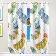 thumbnail image 1 of Caterpillars Curtains Black Out 72 Inch Length Curtains for Sliding Glass Doors Bedroom Living Room 2 Pack, 1 of 6