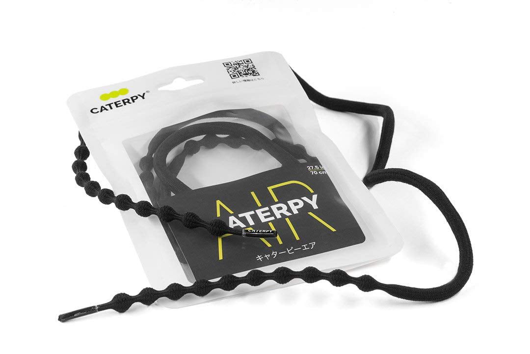 Caterpy Air - No-Tie Shoelaces, Standard - 27.5in / 70cm / Silky White