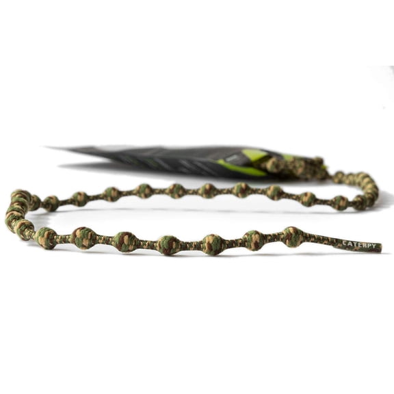 Caterpy Run - The Ultimate Elastic No Tie Shoelaces for Adults and Kids (Camo, Standard: 30in / 75cm)