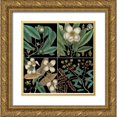 thumbnail image 1 of Catesby, Mark 15x15 Gold Ornate Wood Framed with Double Matting Museum Art Print Titled - Graphic Botanical Grid V, 1 of 4