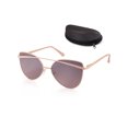 thumbnail image 1 of Cateye Sunglasses for Adult Women Female with Case, Brown , 56mm, 1 of 9