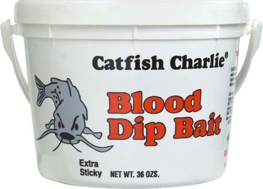 Catfish Charlie Blood Dip Bait 36 oz Bucket 