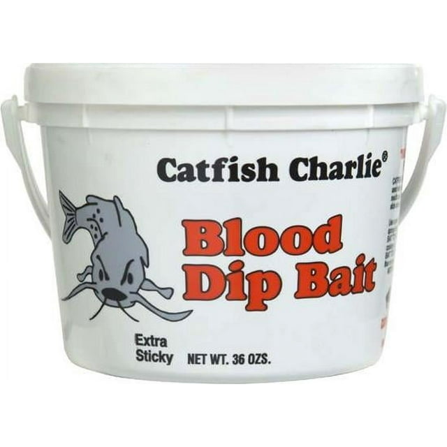 Catfish Charlie Blood Dip Bait 36 oz Bucket