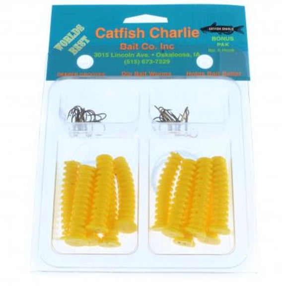 Catfish Charlie Dip Bait Catfish Treble-Hook Fishing Attractants, 12 pk