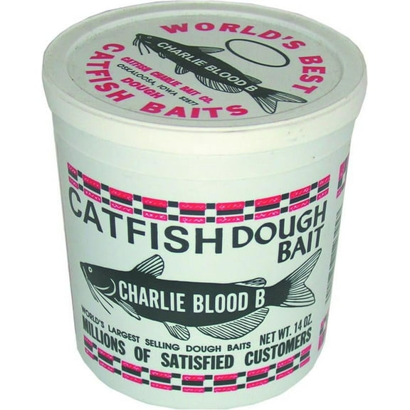 Catfish Charlie Dough Bait Blood B Premolded for Catfish Fishing