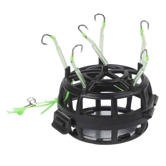 Catfish Double Hook Rig Set Metal Fishing Hooks For Freshwater Saltwater Bottom Fishing Multiple Sizes Available 4# 6# 8# 10# 12# Black(4#)