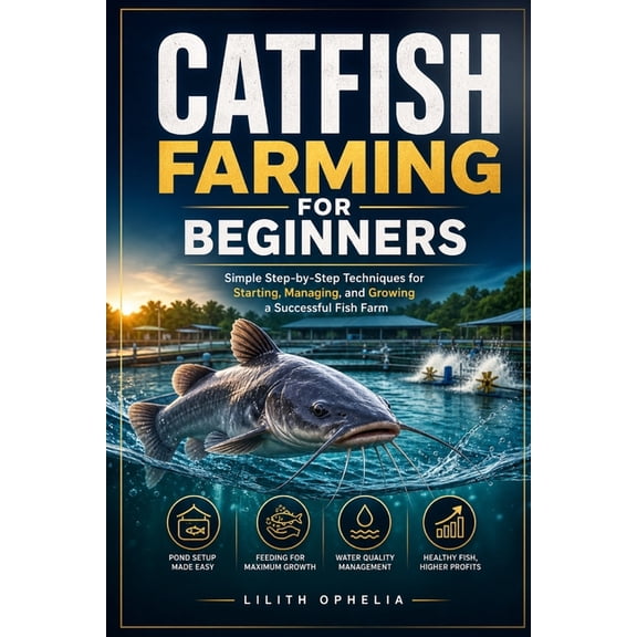 Catfish Farming For Beginners: Simple Step-by-Step Techniques for Starting, Managing, and Growing a Successful Fish Farm, (Paperback)