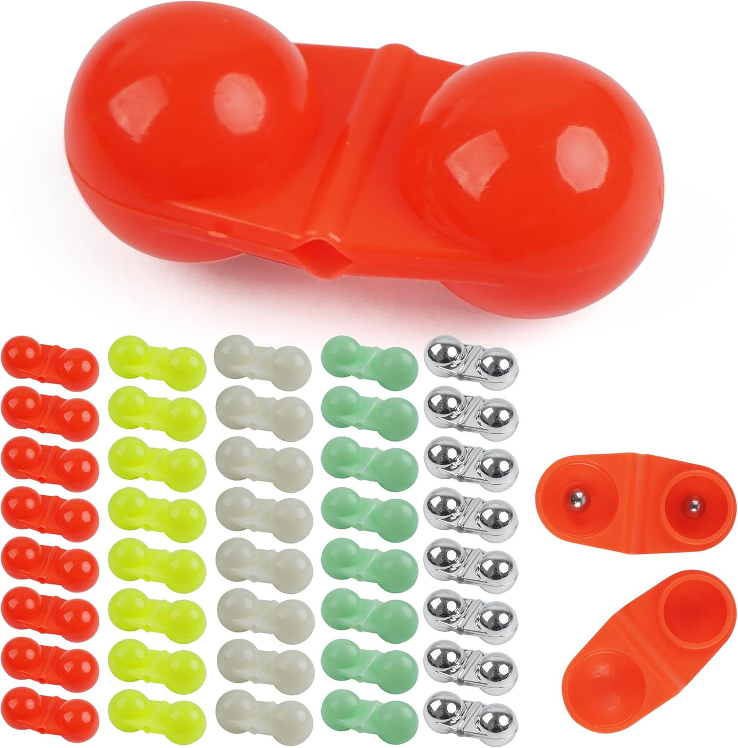 Catfish Fishing Double Rattles Beads Kit,40pcs Plastic Catfish Rig ...
