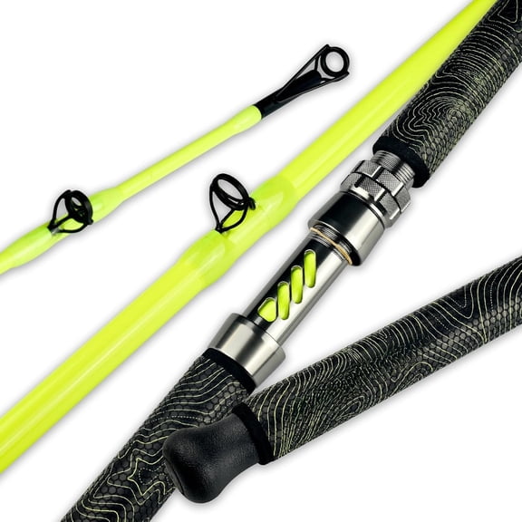 Catfish Fishing Rod, 1 count 7'Glow with Black Light  Catfishing Casting Rods Medium