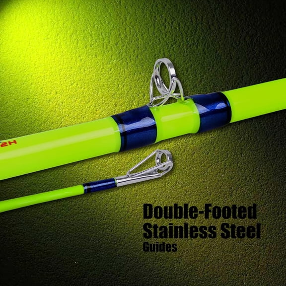 Catfish Fishing Rods 1pc 2pc Medium Heavy Casting Pole 7'6" 8'6" 9'6" Carbon Fiber Fiberglass for Night Fishing