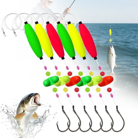 Catfish Fishing Set, 2026 New Catfish Rigs Catfishing Tackle Kit, Takedown Rigs Catfishs, Peg Floats for Catfishing, Circle Hooks 6/0 8/0 Catfishing Tackle for Bank/Drift Fishing