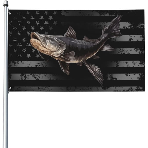 Catfish Flag 3X5 Ft - UV Fade Resistant - Garden Yard Flag Outdoor Flag with Grommets