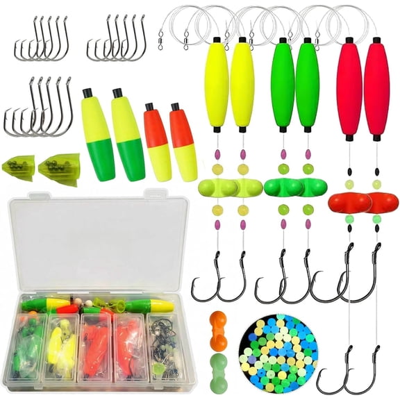 Catfish Float Rigs Kit - 6 Pre-Tied Floating Santee Cooper Rigs