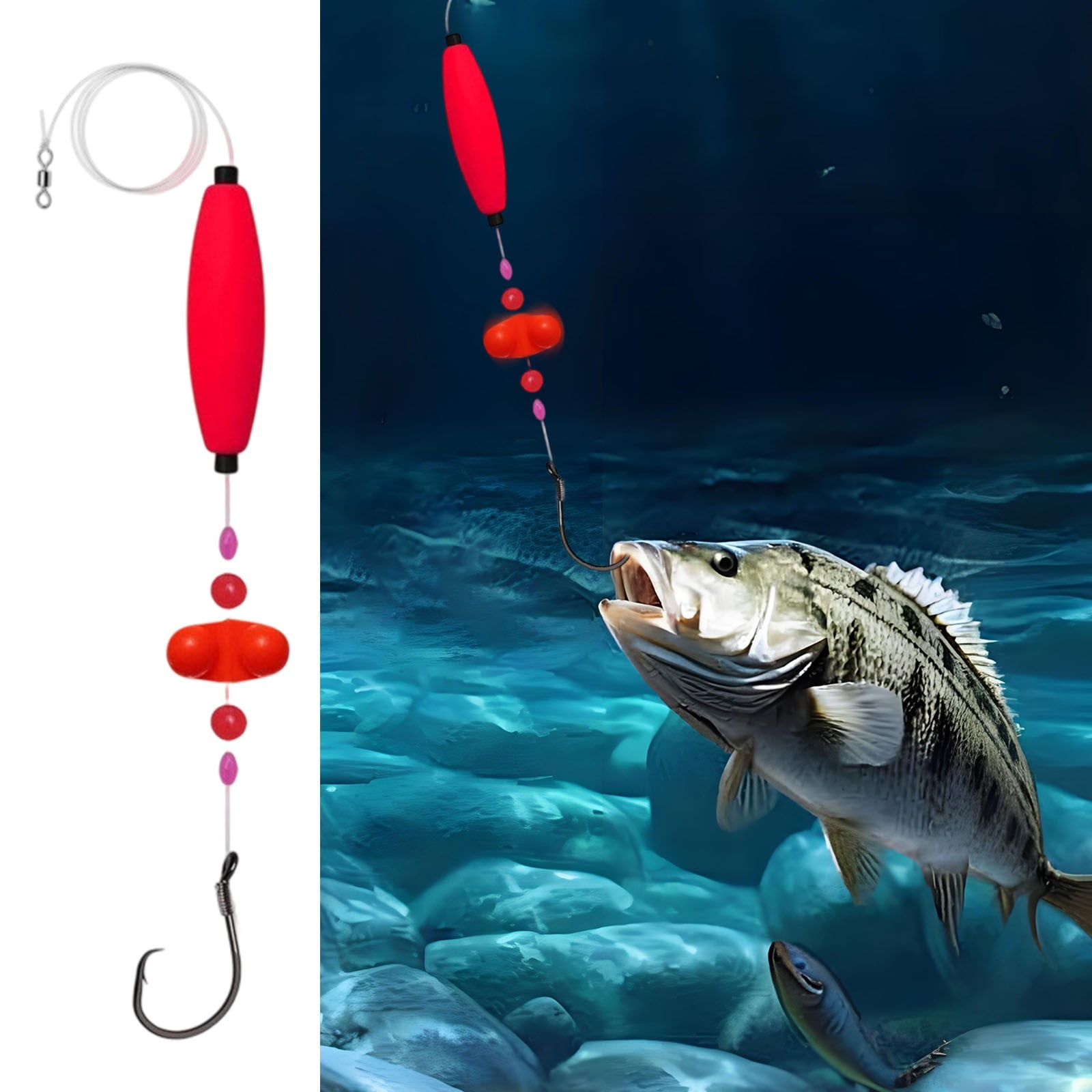 Fish Bait Floating Bread Rig NASH Carp Fishing Bread Bomb Both