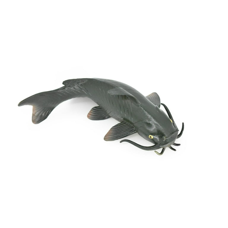 Catfish, Freshwater Fish, Bullhead, Toy, Very Realistic Rubber Figure,  Model, Educational, Animal, Hand Painted Figurines, 6 CH031 BB72