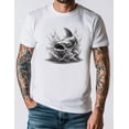 thumbnail image 1 of Catfish Graphic T-Shirt, Fishing Lover Angler Tee, Realistic Fish Splash Design Shirt, Unisex Casual Outdoor Gift for Fisherman, 1 of 4